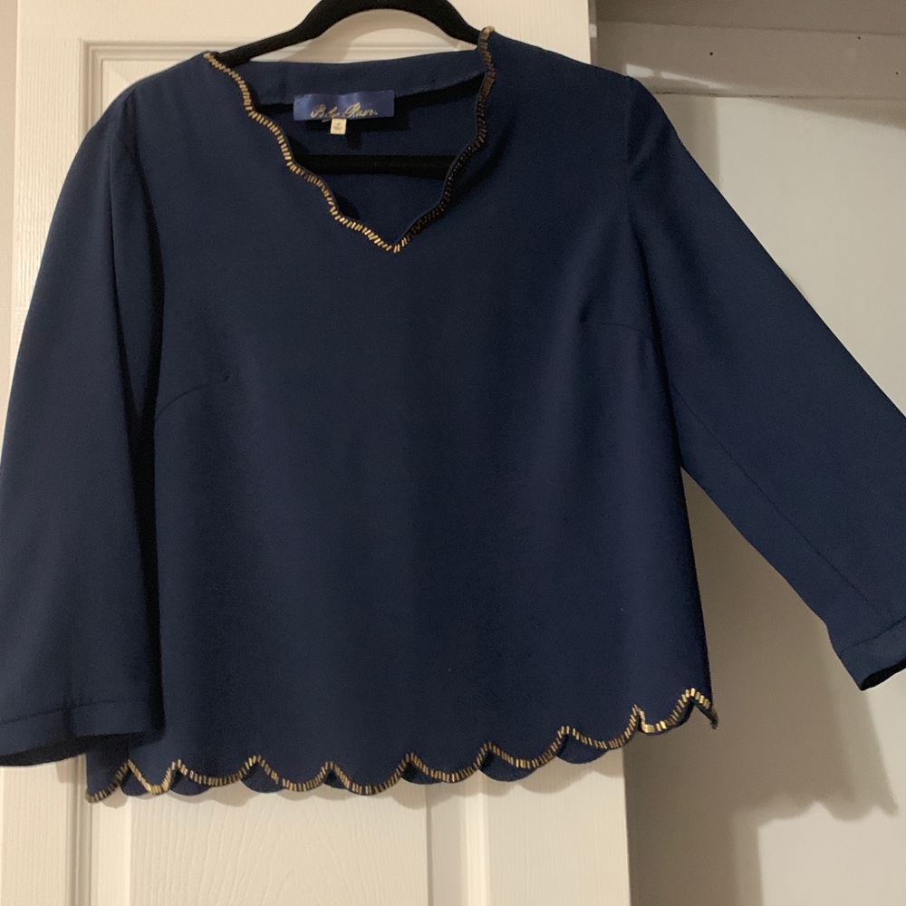 Navy blue top